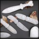 Selenite Ceremonial Knives